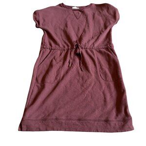 Bohme 100% Cotton Organic Short Sleeve T-Shirt Dress Stretch Waist Size Small